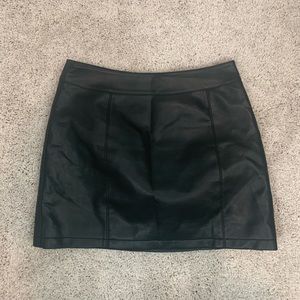 Leather skirt